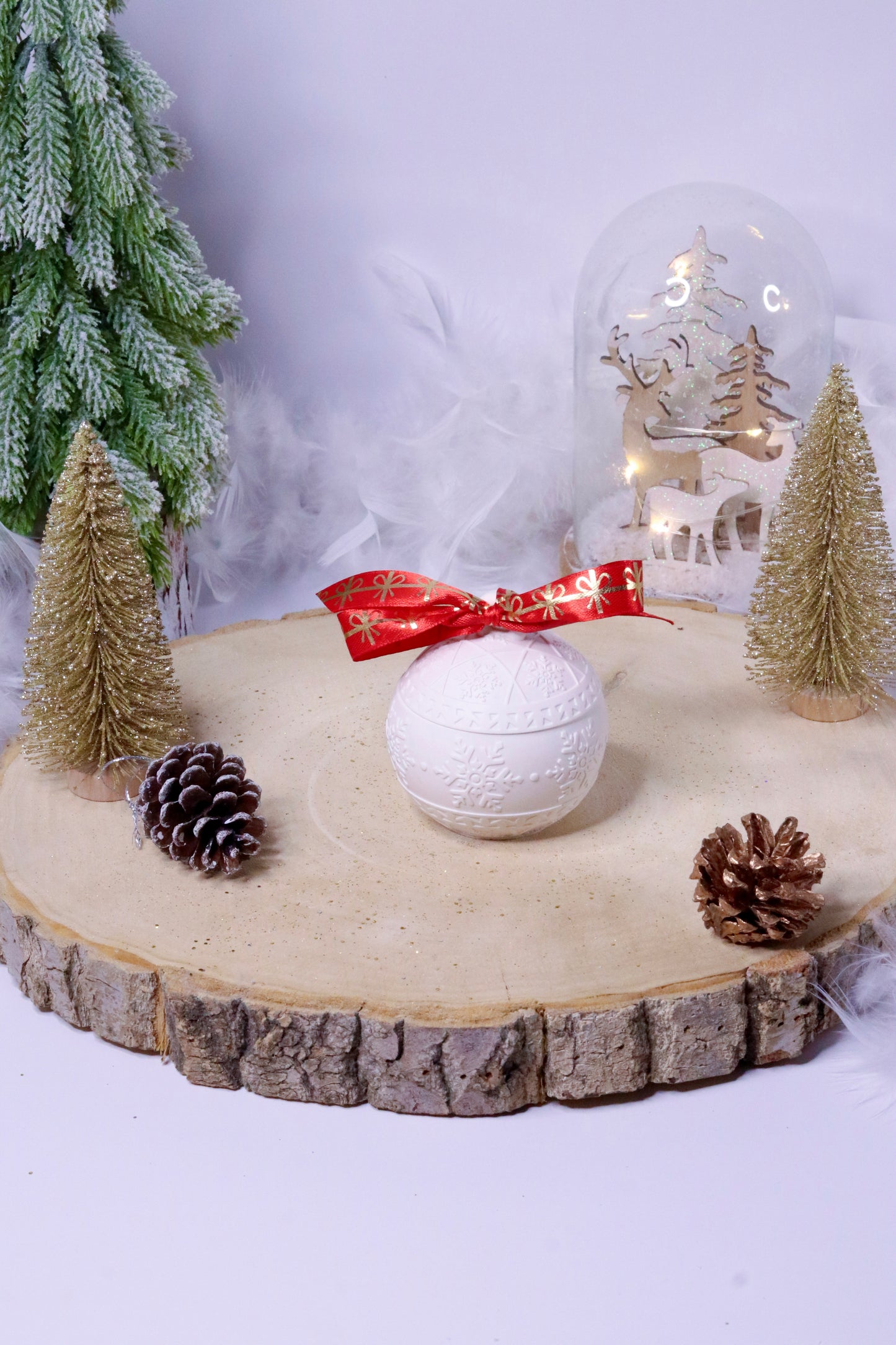 Boule de Noël en Jesmonite