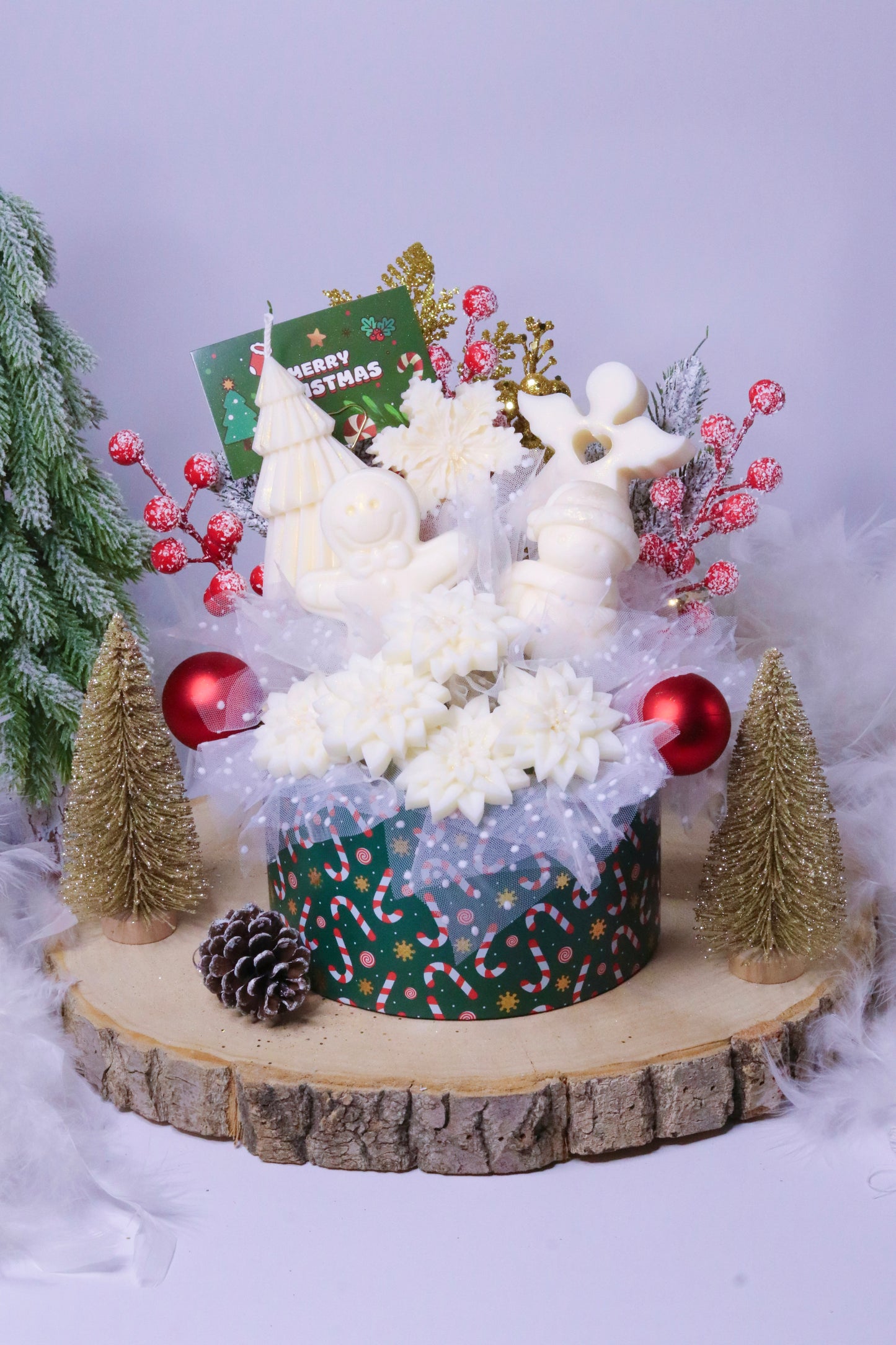 Bouquet Féerie de Noël - Boîte Sucre d’Orge