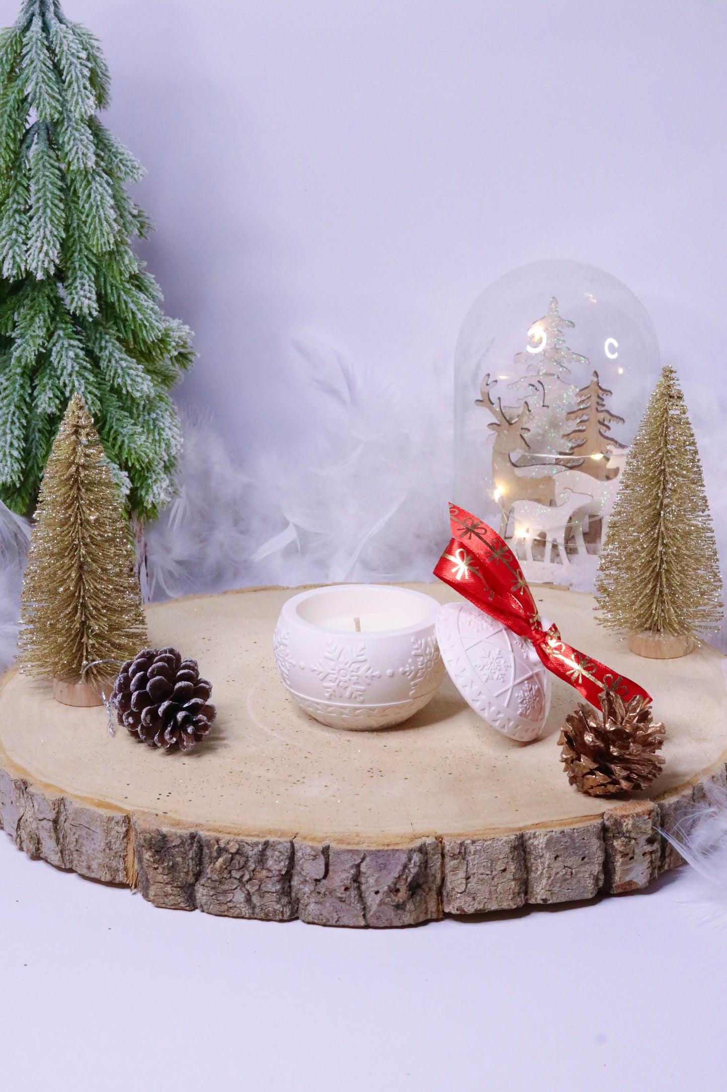 Boule de Noël en Jesmonite